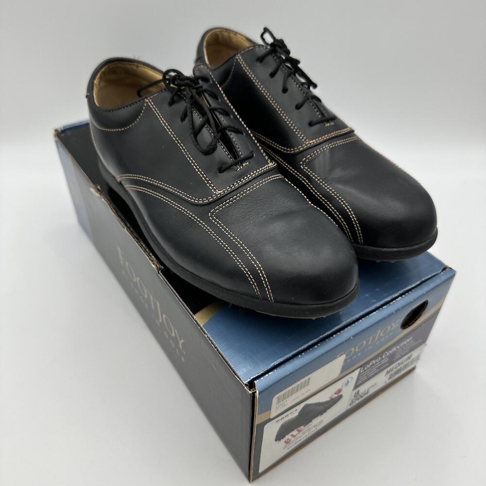 Footjoy LoPro Collection Womens Size 8 Medium Black 97004 With Soft Spikes
